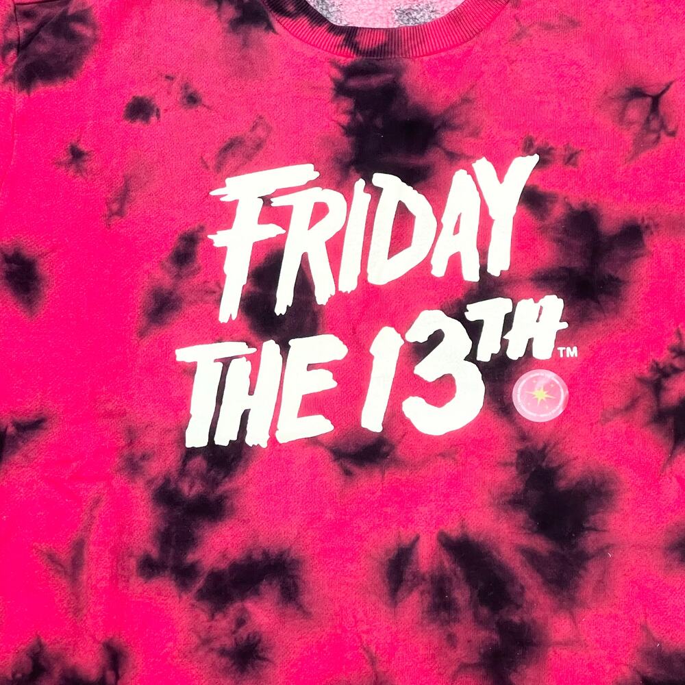 Vans x Friday The 13th Pullover Sweater Women Small Red Black Glow in Dark New - Picture 6 of 9